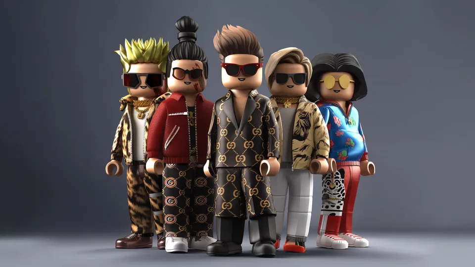 Digital Metaspace characters representing Metaverse trends.