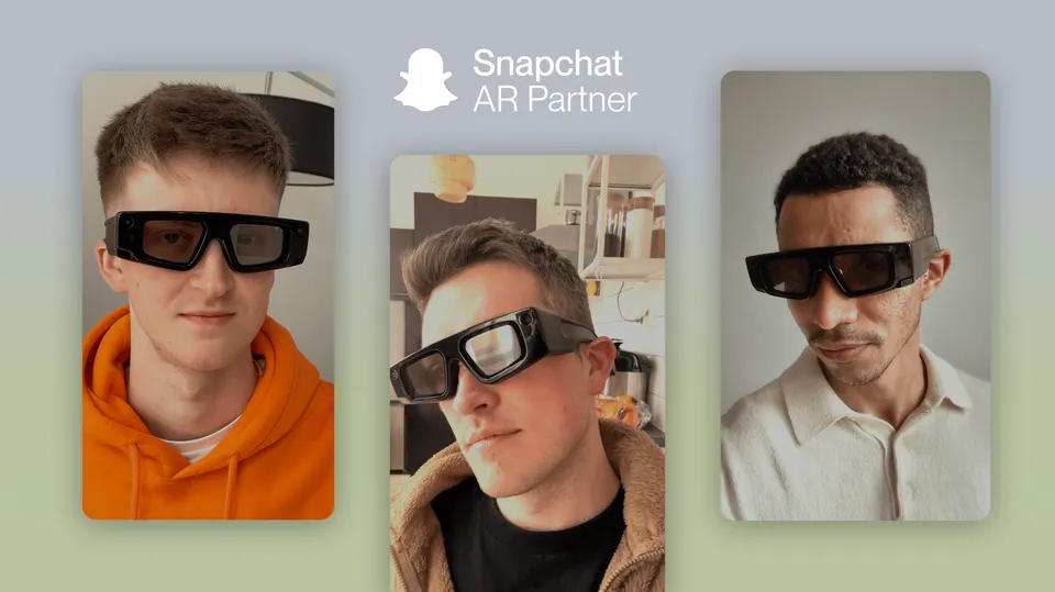 Snapchat AR glasses, social AR experiences, immersive social interaction.
