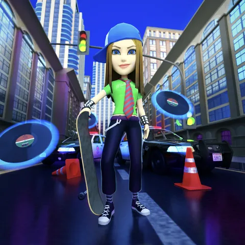 3D Avril Lavigne Virtual Character in AR advertising for SK8ER BOI song anniversary